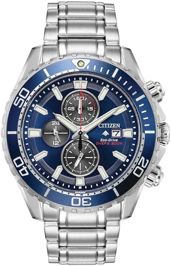 Citizen Men's Eco-Drive Promaster Professional Diver Stainless Steel Watch | 46mm | CA0710-58L