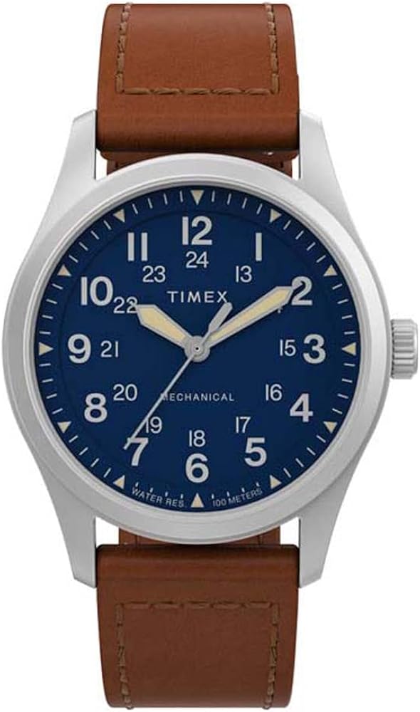 Timex 38 mm Expedition North Field Post Mechanical Eco-Friendly Leather Strap Watch