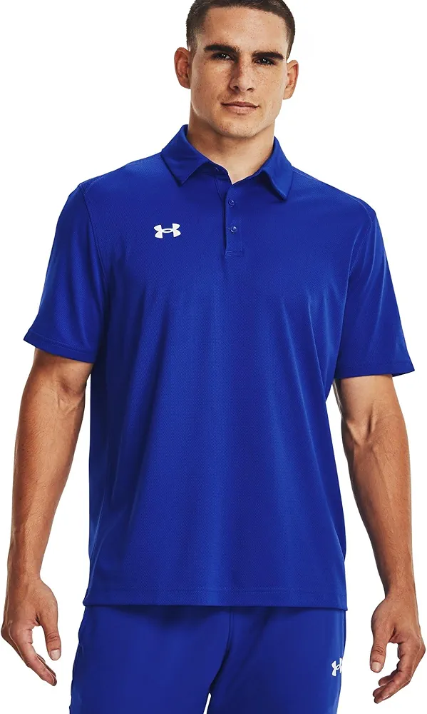 Under Armour Men's UA Tech Team Polo - 1370399-400 - Royal/White - 4XL