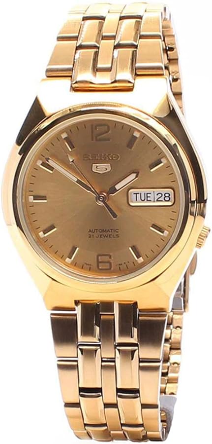 SEIKO Series 5 Automatic Gold Dial Men's Watch SNKL64