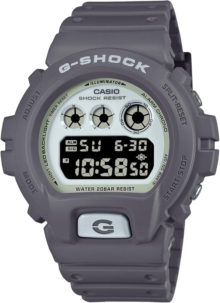 Casio G-Shock DW-6900HD-8JF [G-Shock Hidden Glow Series], Silver