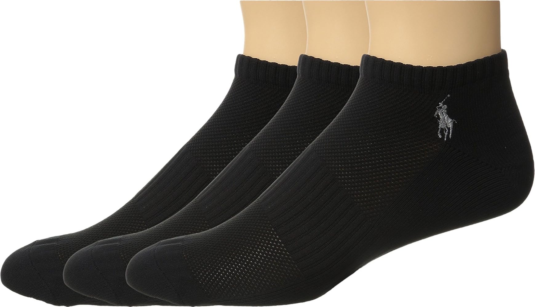 POLO RALPH LAUREN Tech Athletic Low Cut 3-Pack One Size, Black