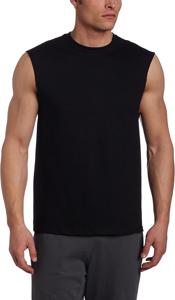 Russell Athletic Men's Cotton Performance Sleeveless Muscle T Shirts