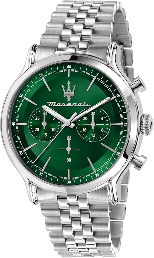 Maserati Men's Watch, Chronograph, Analog, Steel Strap, Waterproof, 42 mm Case, Vintage Collection - R8873618033