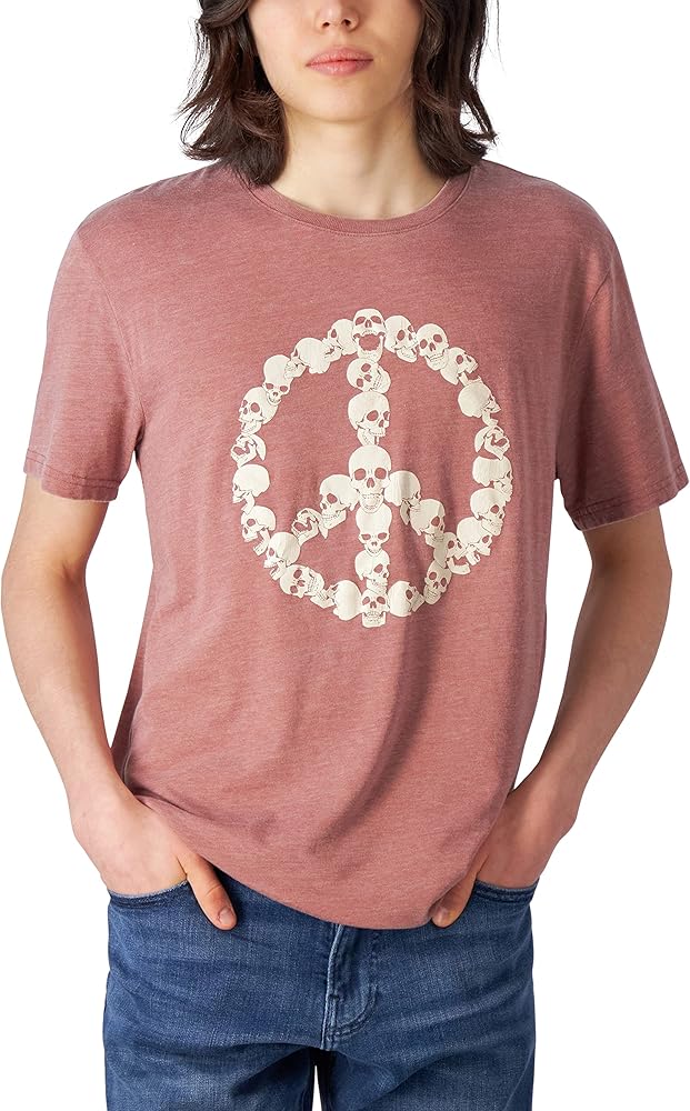 Lucky Brand Men's Peace Skull Graphic Tee