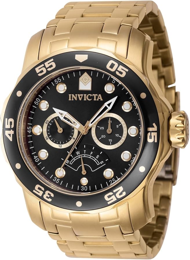 Invicta Men's Pro Diver 48mm Stainless Steel Quartz Watch, Gold (Model: 46995)