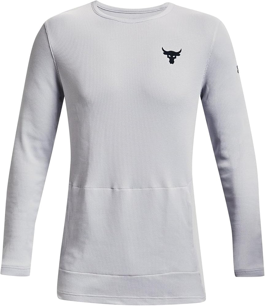 Under Armour Men's Project Rock Waffle Crew Shirt Long Sleeve Top 1367095