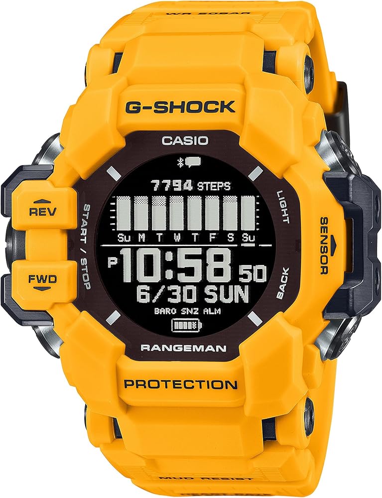 G-Shock Casio Master of G Land Rangeman Yellow Resin Watch - GPRH1000-9