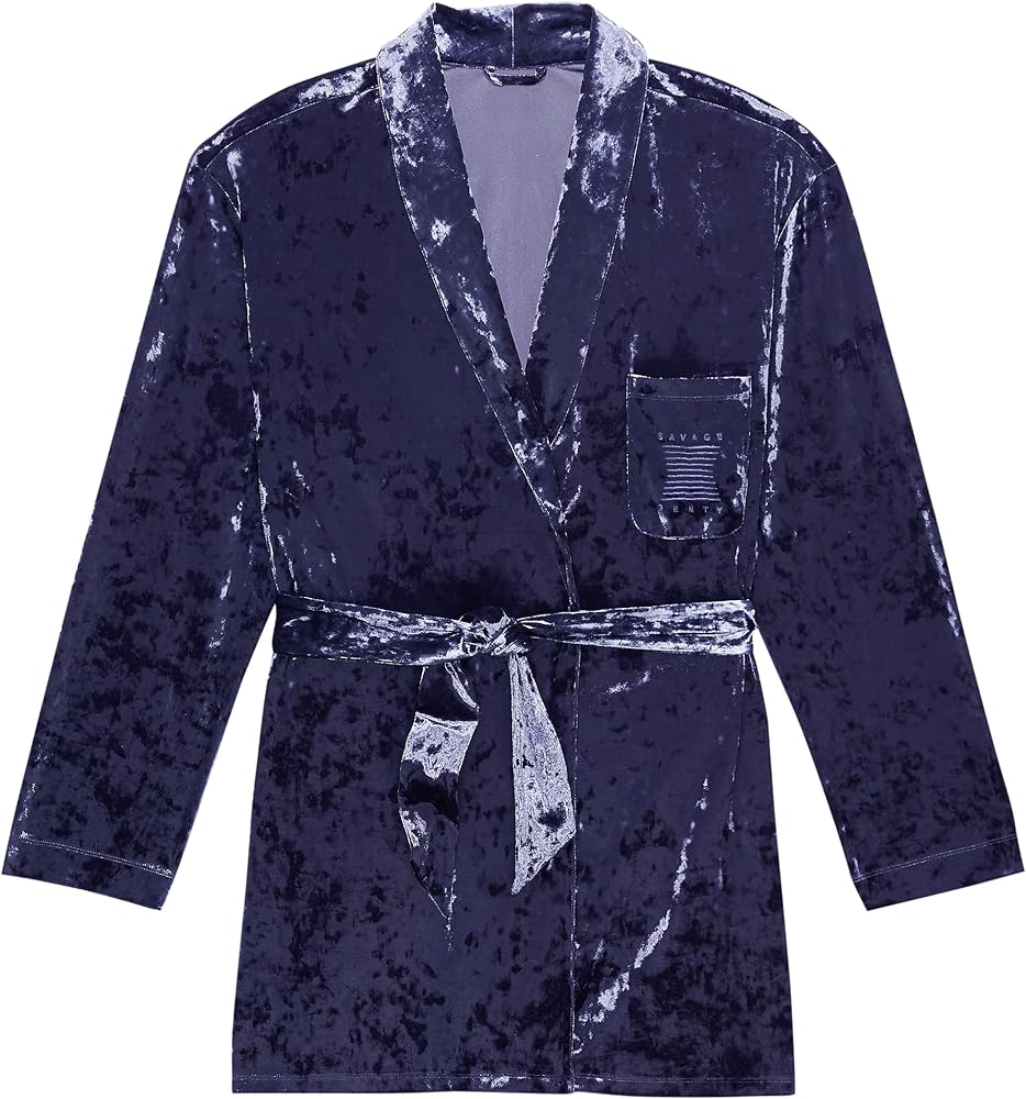 Savage X mens Whiskey Room Velvet Smoking Jacket