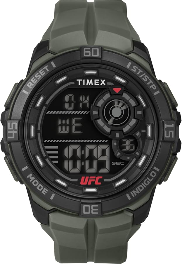 Timex Men's UFC Rush 52mm Watch - Black Strap Digital Dial Black Case