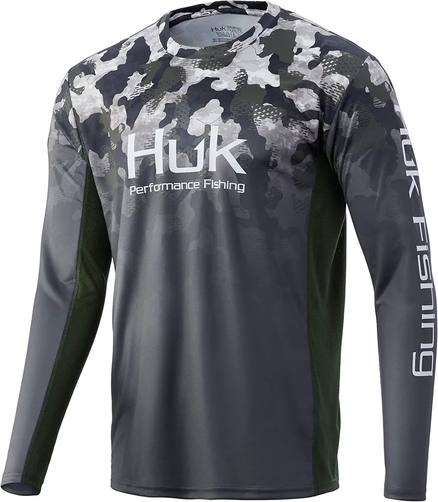 HUK Men's Icon X Camo Long Sleeve Performance Fishing Shirt