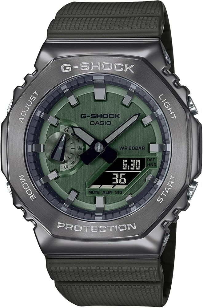 G-Shock CasiOak GM2100B Series 3A_Green/Black