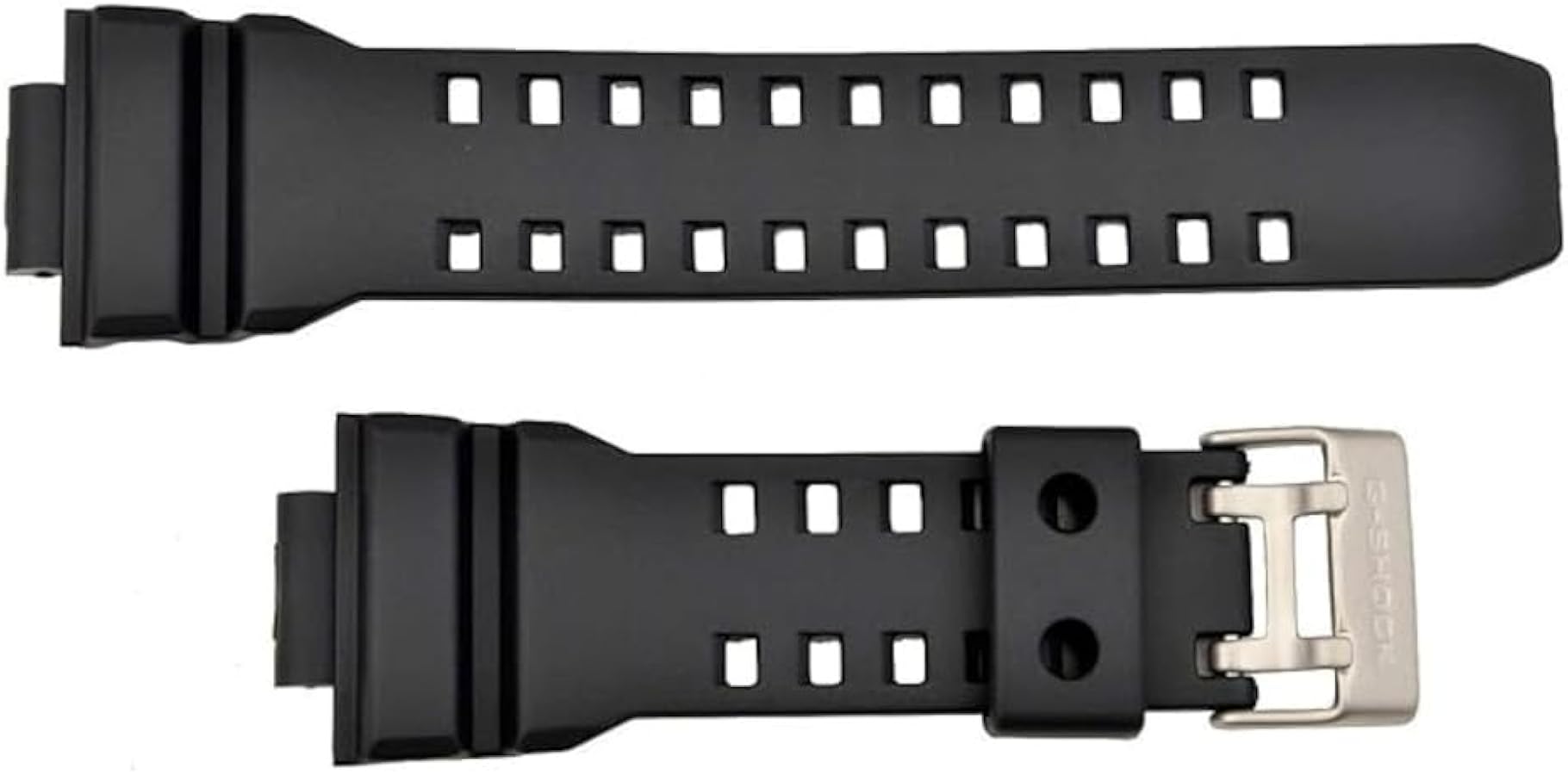 Casio Watch Band GD-350 Black Resin Strap for G-shock Vibrator Watch.