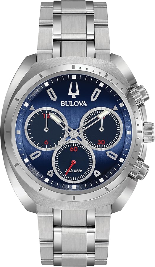 Bulova Men's 96A185 Curv Collection Analog Display Analog Quartz Silver Watch