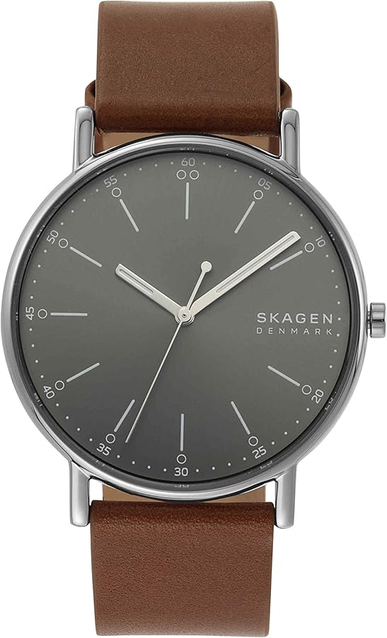 Skagen Signatur Minimalist Men's Watch with Stainless Steel Bracelet, Mesh or Leather Band