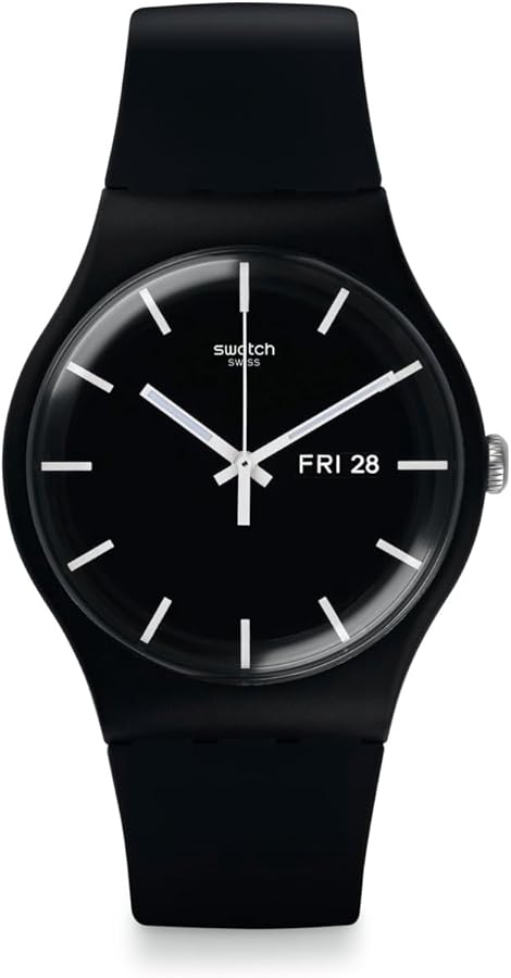 Swatch New Gent BIO-SOURCED Mono Black Again Quartz Watch