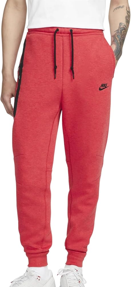 Nike Tech Fleece Men's Jogger Pant Size - Medium Red/Black