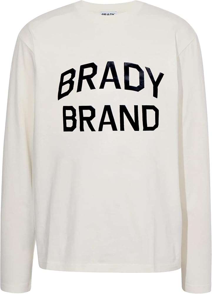 BRADY Men's Cotton Jersey Brand Long Sleeve Tee