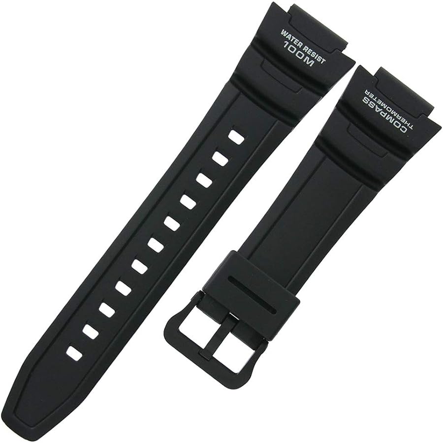 Genuine Replacement Casio Watch Band Black Rubber Strap #10431875 SGW-500 SGW-500H-1B