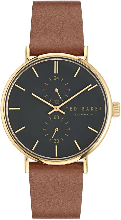 Ted Baker Gents Tan Eco Genuine Leather Strap Watch (Model: BKPPGF3039I)