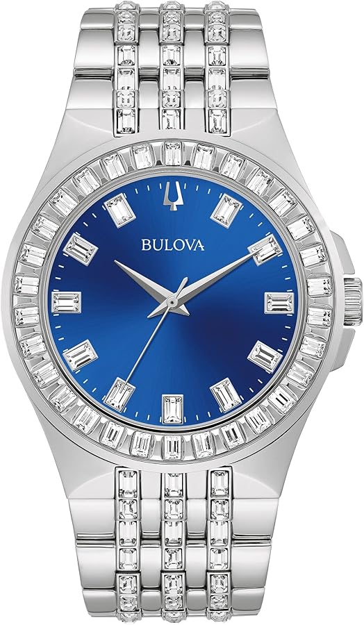 Bulova Crystal Phantom 3-Hand Quartz Watch, Baguette Shaped Crystals