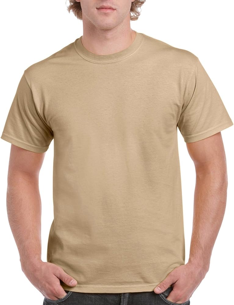 Gildan Men's G2000 Ultra Cotton Adult T-shirt, Tan, XX-Large