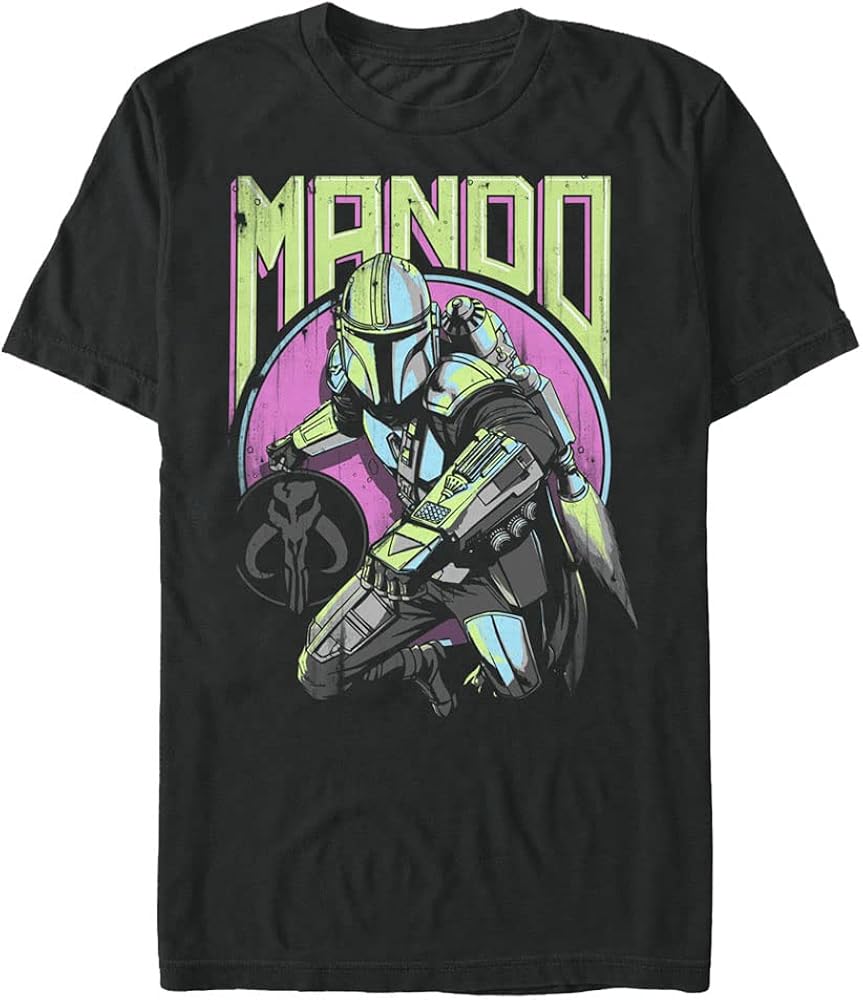 STAR WARS Mandalorian New Wave Men's Tops Short Sleeve Tee Shirt