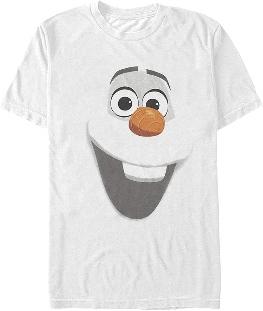 Disney Men's Frozen Olaf Face T-Shirt