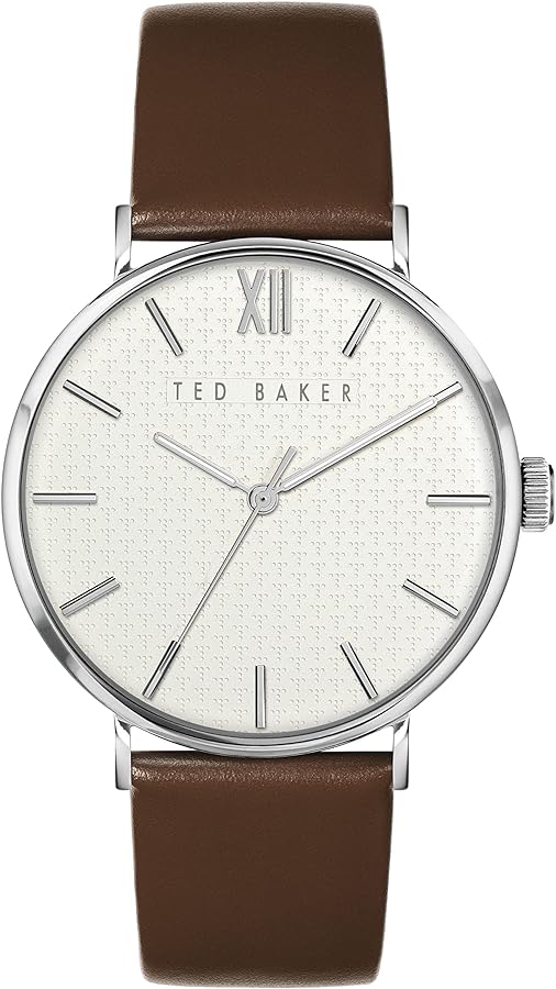 Ted Baker Phylipa Gents Brown Leather Strap Watch (Model: BKPPGS2159I)