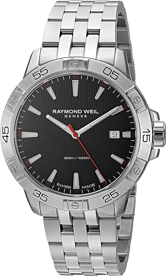 Raymond Weil Men's 8160-ST2-20001 Tango Analog Display Swiss Quartz Silver Watch