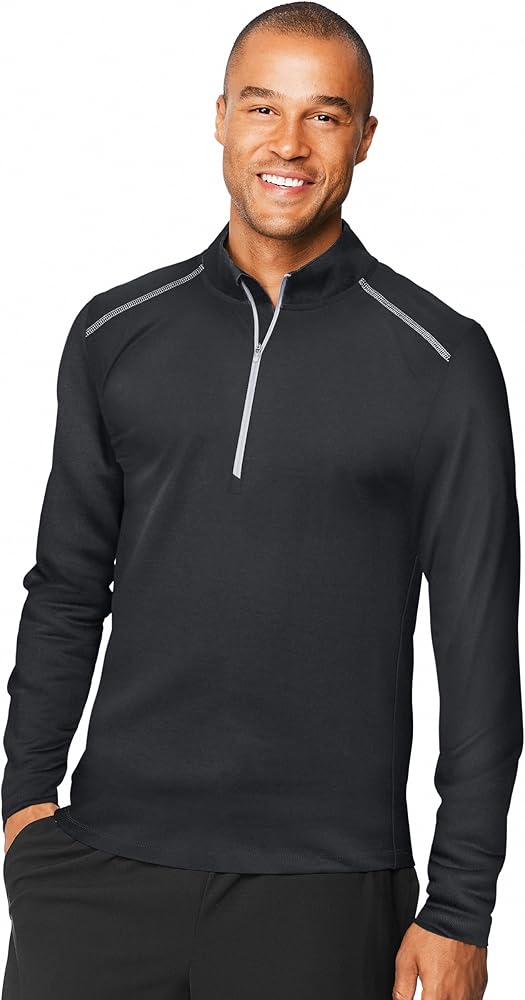 Hanes Mens Sport Performance Quarter-Zip Pullover