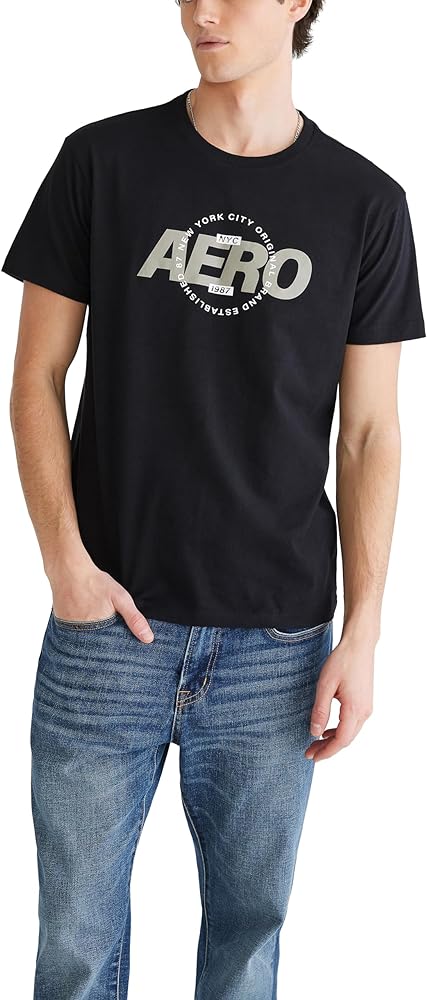 AEROPOSTALE Mens Circle Short Sleeve Tee