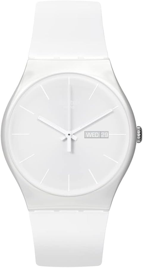 Swatch New Gent BIOSOURCED White Rebel Quartz Watch