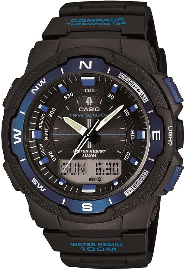 Casio Sports Japanese-Quartz Watch with Resin Strap, Black, 18 (Model: SGW500H-2BV)