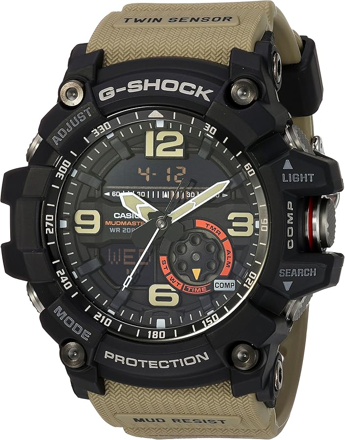 Casio Men's GG-1000-1A5CR G Shock Analog-Digital Display Quartz Beige Watch