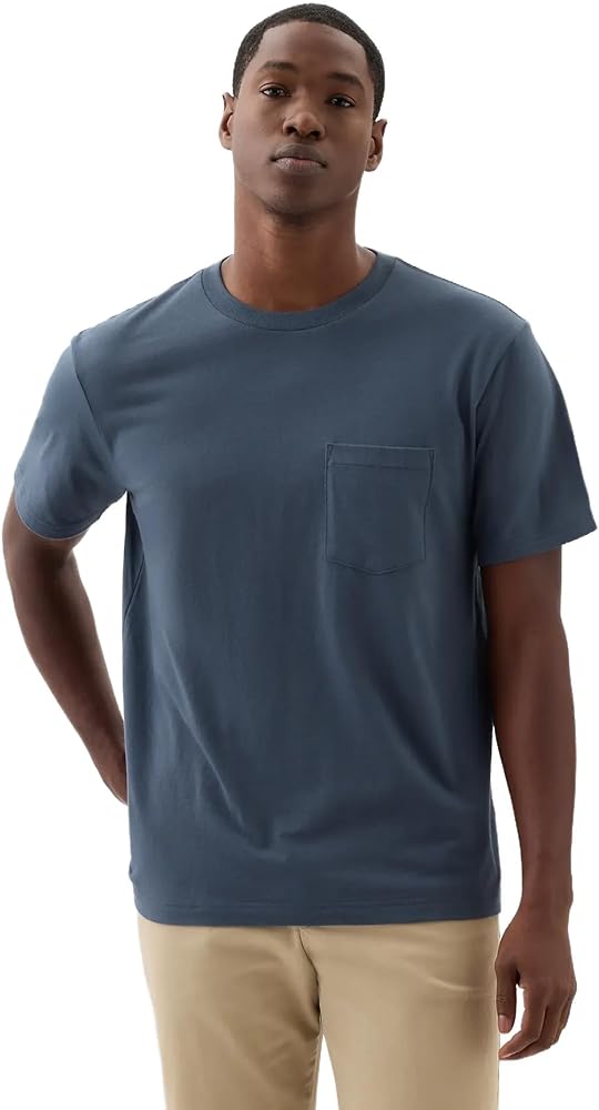 GAP Mens Pocket Tee Deep Sailor Blue S