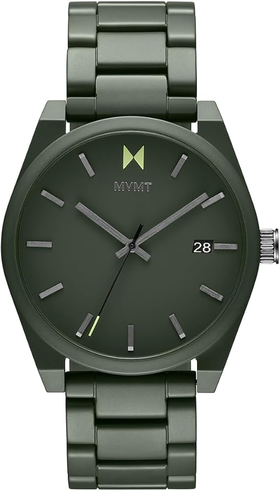 MVMT Element Men's Matte Green Ceramic Case Watch with Green Ceramic Bracelet