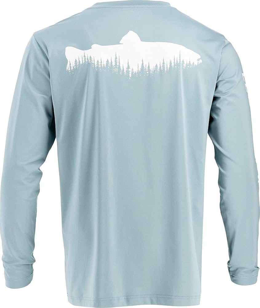 Legendary Whitetails Men's Moisture Wicking UPF Sun Protection Printed Long Sleeve T-Shirt