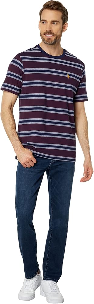 U.S. Polo Assn. Yarn-Dye Birdseye Stripe Short Sleeve Tee