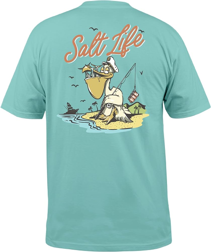 Salt Life Men's Gone Fishin' Short Sleeve Tee