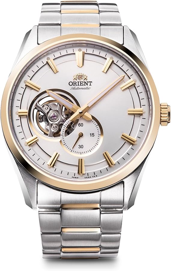 Orient RN-AR0006S Men's Automatic Watch, Mechanical Watch, Made in Japan, Automatic, Open Heart, Silver, white, Watch Orient, Mechanical