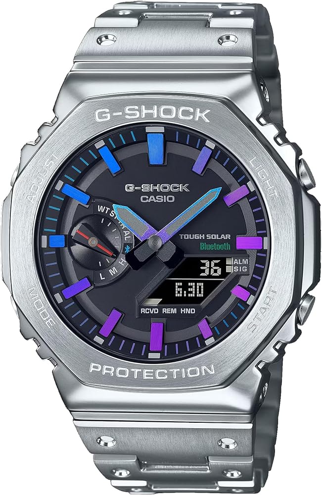 G-Shock Casio Analog-Digital Full Metal Polychromatic Connected Solar 40th Anniversary Watch - GM-B2100PC-1A