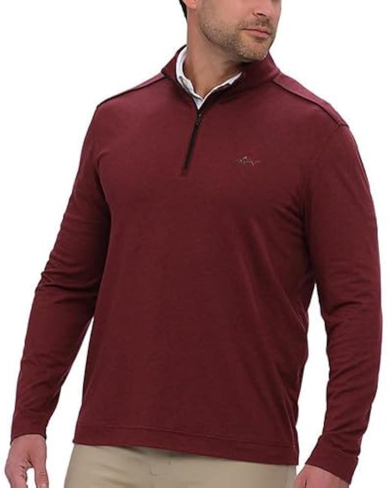 Greg Norman Performance Quarter Zip Pullover | Mens Workout Pullover | Quarter Zip Pullover Men