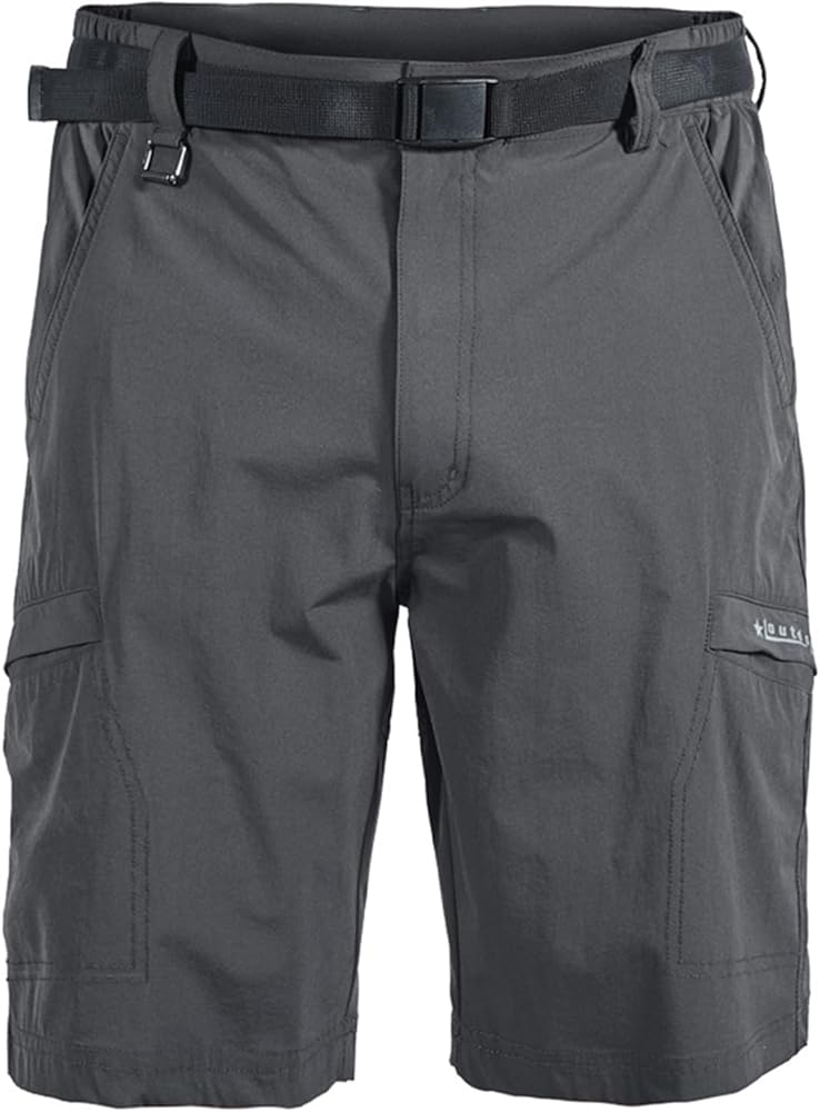 Mens Outdoor Hiking Shorts Quick Dry Casual Shorts Lightweight Water Resistant Travel Work Fishing Shorts