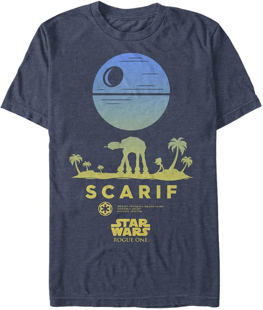 STAR WARS Rogue One Scarif Star Men's Tops Short Sleeve Tee Shirt