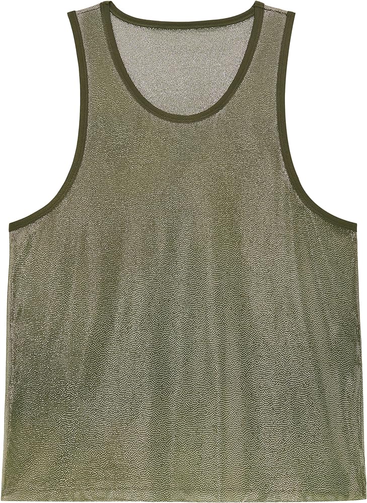 Savage x Fenty Mens Going Platinum Mesh Tank