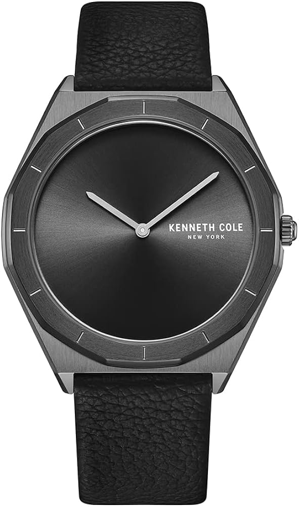 Kenneth Cole New York Modern Classic Men's Watch- Round Dial, Genuine Leather Strap, Analog Men Watch