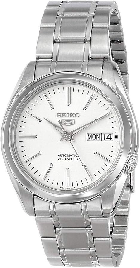 SEIKO Men's Year-Round Automatic Watch with Stainless Steel Strap, Silver, 20 (Model: SNKL41K1)