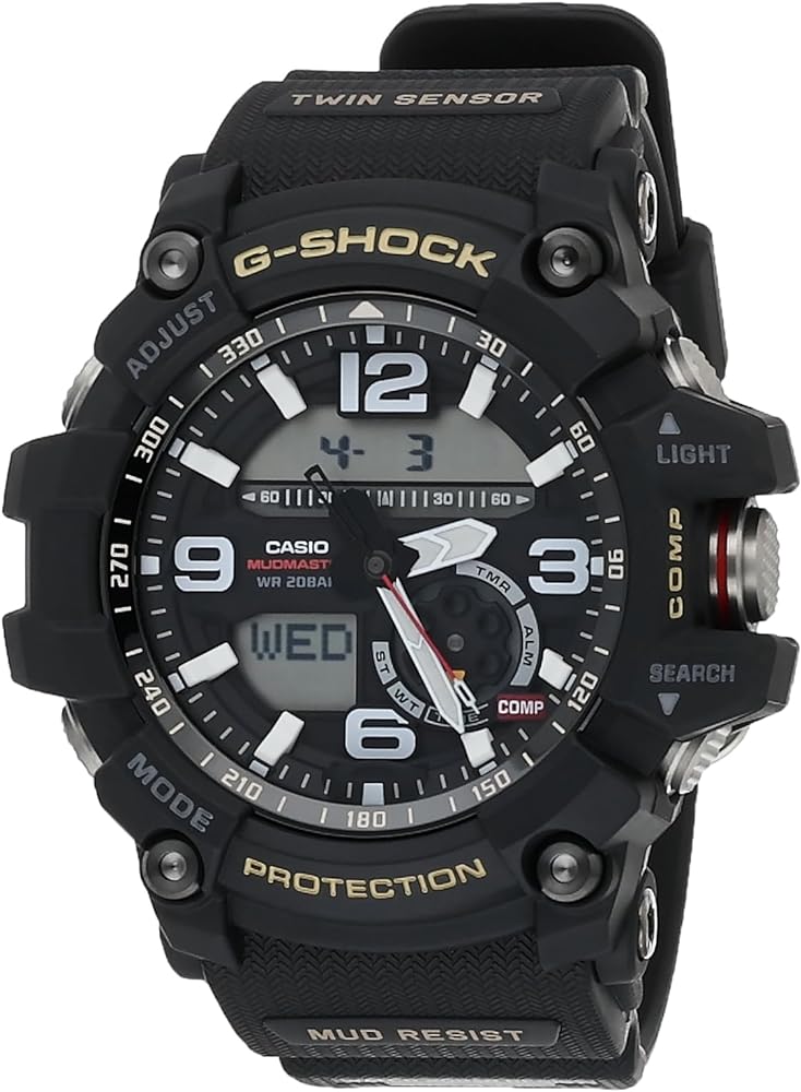 Casio G-Shock Mudmaster Twin Sensor Mens' Sports Watch (Black)