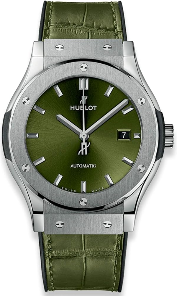 Hublot Classic Fusion Green Sunray Dial Automatic Men's Watch 542.NX.8970.LR